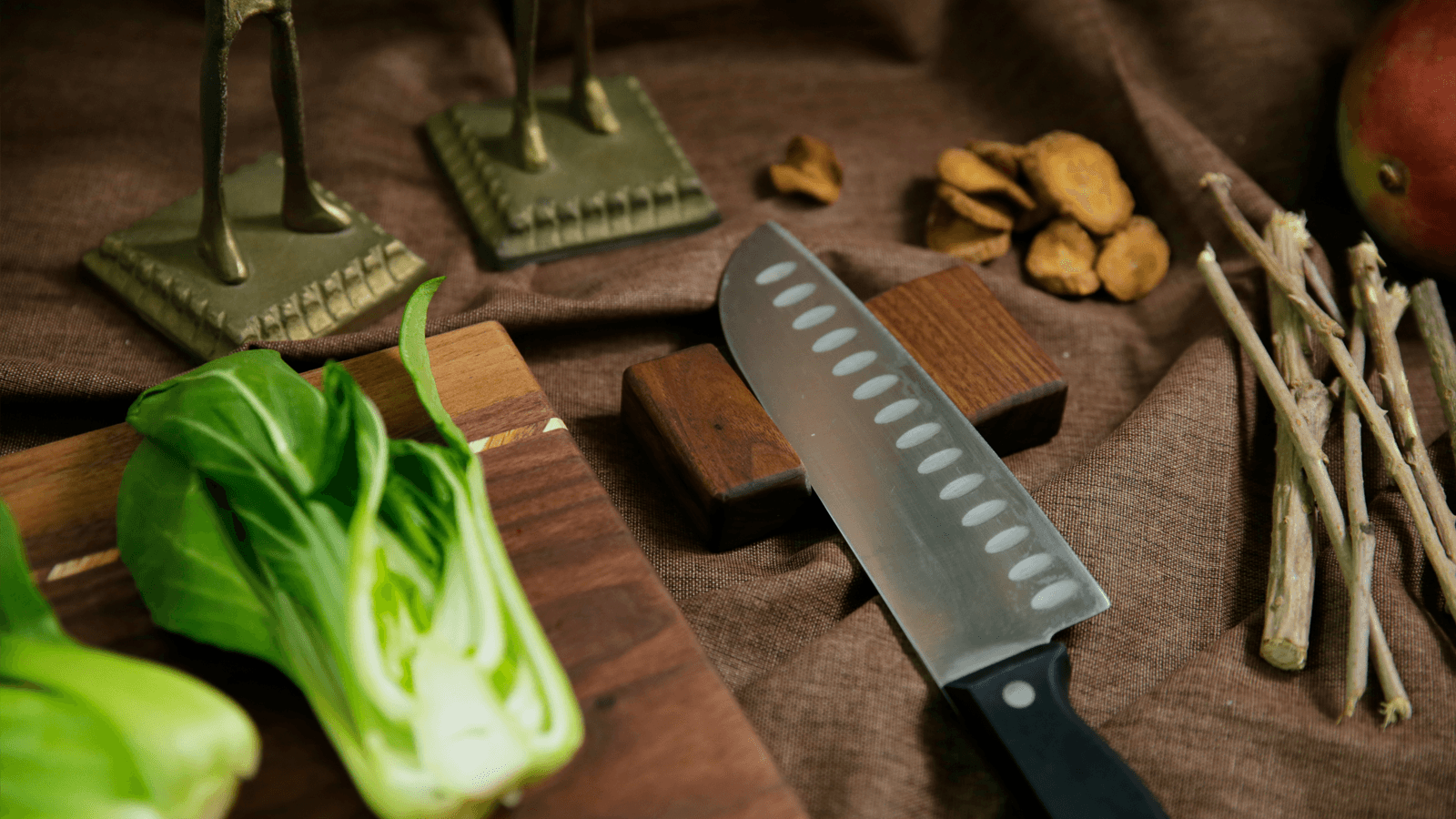 주방 칼 거치대 월넛 썸네일 2